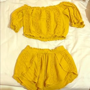 Matching Two Piece Short Set